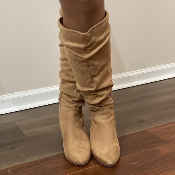 Tan Slouchy Knee-High Boots – Size 6.5, Stylish & Comfy - Picture 5 of 5